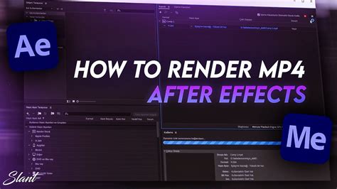 after effects render to mp4.